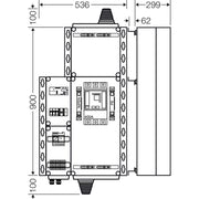 Hensel - Verteilerbaugruppe mit Leistungsschalter PV-Freischaltstelle Mi AE 5253 220kVA, 3-p. m.LS+NA
