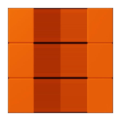 Jung - Abdeckung/Bedienelement für Installationsschalterprogramme Tastensatz 3fach LC 503 TSA 224 orange