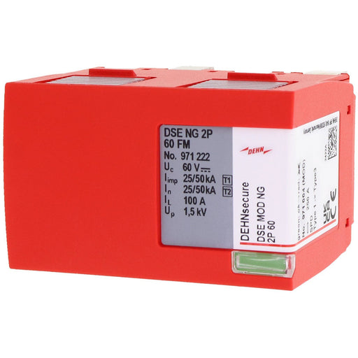 DEHN - Blitzstromableiter für Energietechnik Funkenstrecken-Schutzmodul DSE MOD NG 2P 60 für DEHNsecure NG