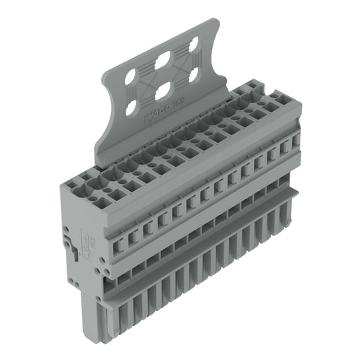 WAGO - Ein- und mehrpolige Klemmenleiste 1-Leiter-Federleiste 769-114/145-000 CAGECLAMP,4mm²,gr − 10 Stück
