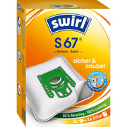 Swirl - Zubehör/Ersatzteile für Bodenpflege Staubbeutel S 67 EcoPor VE4 für Siemens/Boch