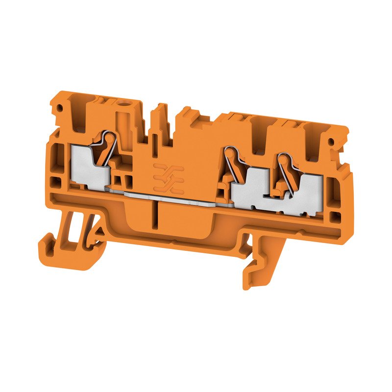 Weidmüller - Durchgangs-Reihenklemme A3C 2.5 OR PUSH IN, 2.5 mm² − 100 Stück