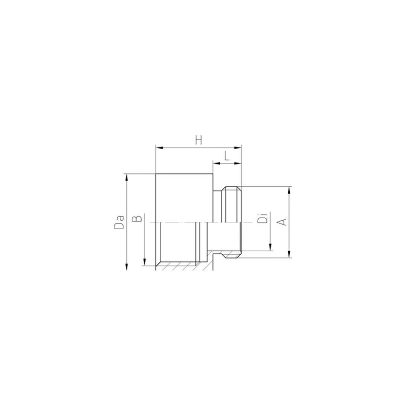 Jacob - Erweiterungs-/Reduzierring MS-Erweiterung PG7x9 709 − 100 Stück