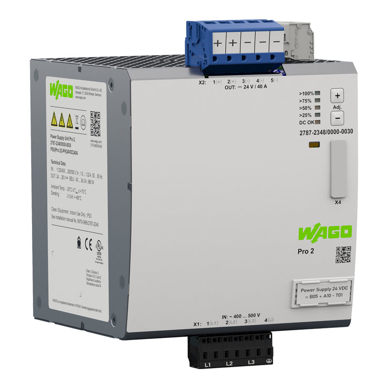 WAGO - Gleichstromversorgung Stromversorgung 2787-2348/000-030 Pro 2,3-phasig