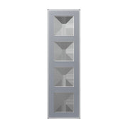 Jung - Abdeckrahmen Glasrahmen 4fach AV 584 GLM KG kristallgrau