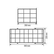 ESYLUX - Mechanisches Zubehör/Ersatzteile für Leuchten Schutzkorb 260 ws SLX/ELXBASKETGUARDC. f. Serie ELX + SLX