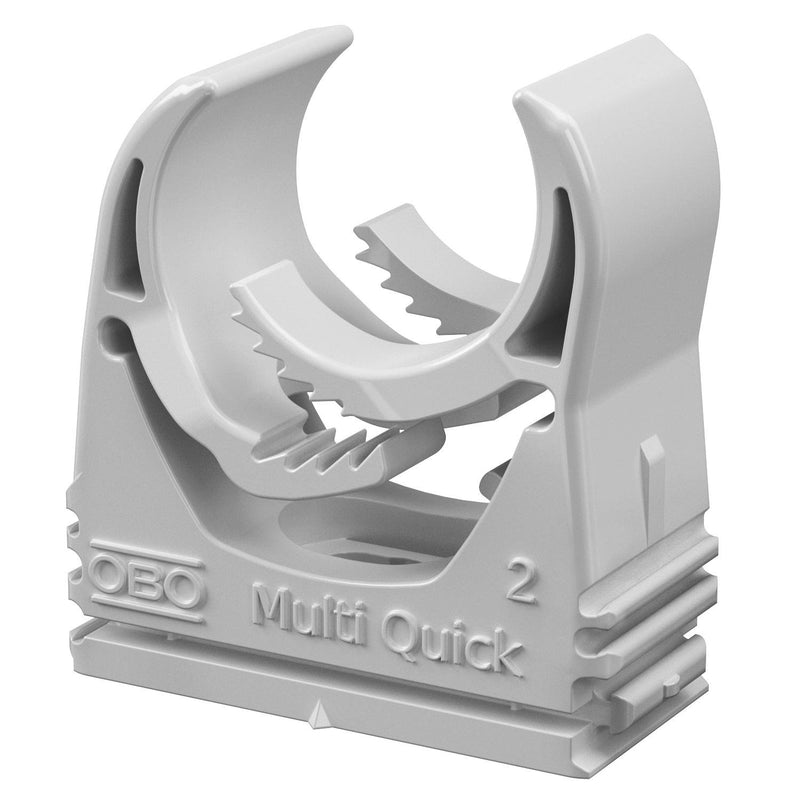 OBO Bettermann - Rohrschelle Quick-Schelle M-Quick 18-22LGR lgr,18,5-22,5mm − 100 Stück