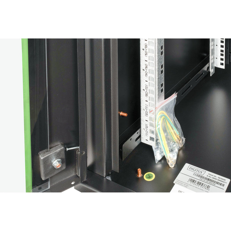 DIGITUS - Netzwerk-/Serverschrank Wandgehäuse Unique Serie DN-19 12U-6/6-SW 600x600mm (BxT)