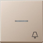 Jung - Abdeckung/Bedienelement für Installationsschalterprogramme Wippe Symbol KLINGEL champ A 590 KO5 K CH für beleuchtb.Taster