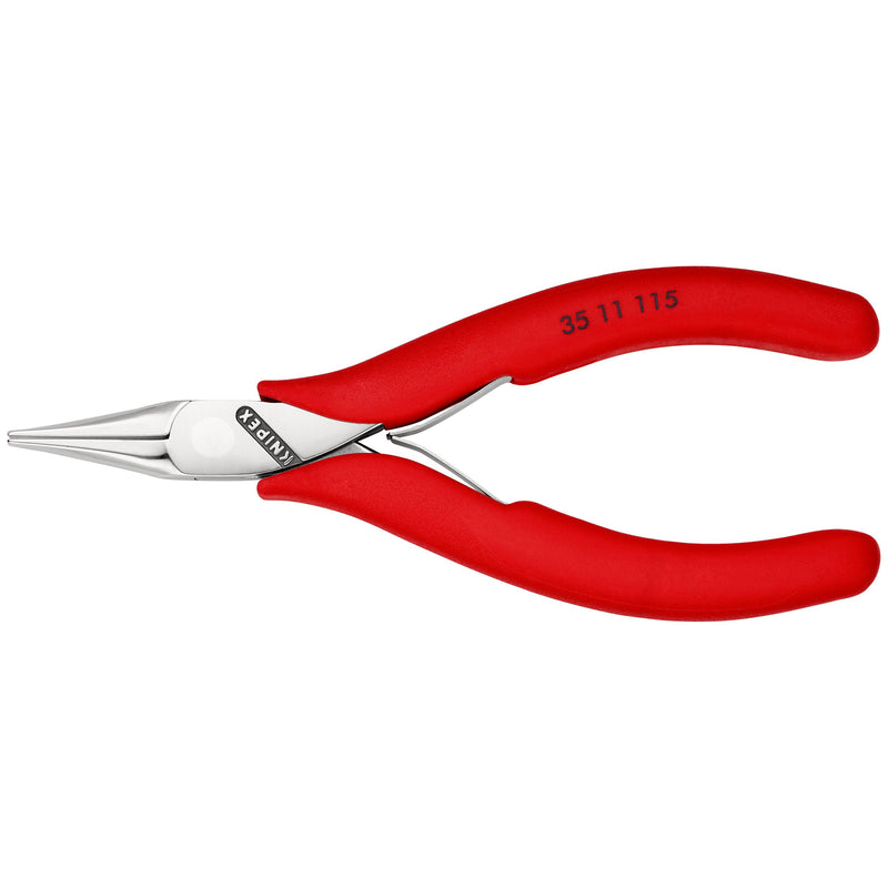 Knipex - Flachzange Elektronik-Greifzange 35 11 115 spiegelpoliert,115mm