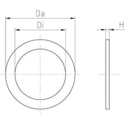 Jacob - Dichtring, flach Dichtring 316 CD PG16 − 50 Stück
