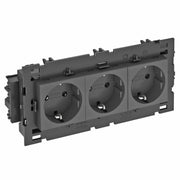 OBO Bettermann - Steckdose 0 Grad, 3-fach STD-D0C8 SWGR3 250V,10/16A,Schutzk