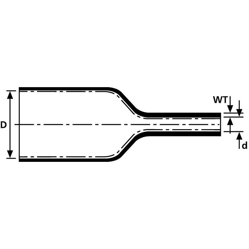 HellermannTyton - Schrumpfschlauch HA67-19,0/3,2 L=1,2m sw