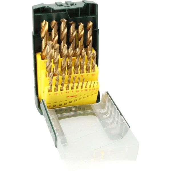 Bosch - Bohrer-Set 25-teiliges 2607017154 HSS-TiN-Metallbohrer