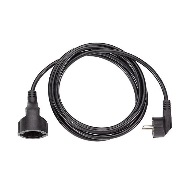 Bachmann - Netzanschlussleitung Schutzkontakt-Verlängerung 341.184 PVC 2,00m sw