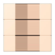Jung - Abdeckung/Bedienelement für Installationsschalterprogramme Tastensatz 3fach LC 503 TSA 238 terre sienne pale