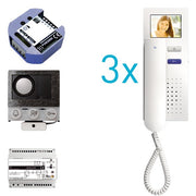 TCS Tür Control - Türsprech-Set video:pack Einbau PVIH030/001 für 3 Wohneinheit