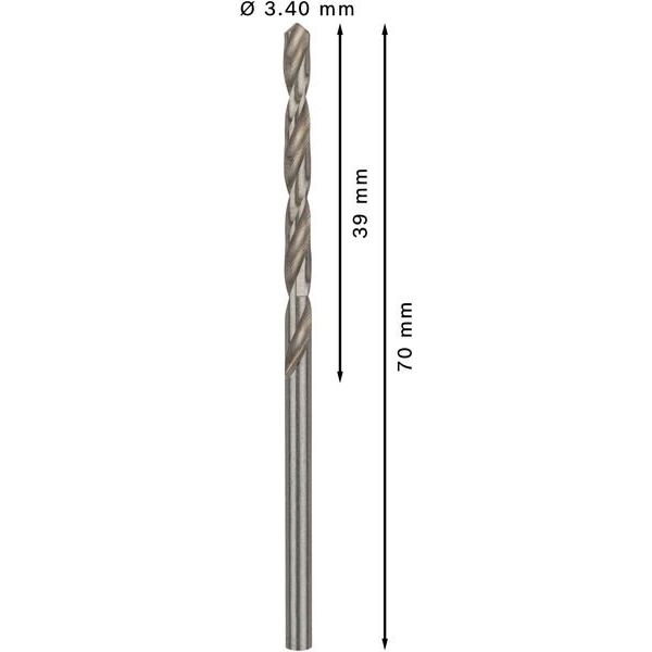 Bosch - Bohrer PRO Metal HSS-G 2608585482 Spiralbohrer 3,4 x