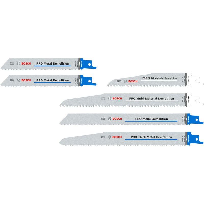 Bosch - Sägeblatt Sortiment PRO Demolition 2607011820VE(6) Säbelsägeblatt Set