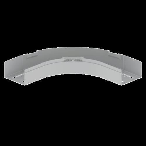 Unex - Bogen für Kabelrinne Flachbogen 90Grad 66110 lgr 60x100mm − 2 Stück