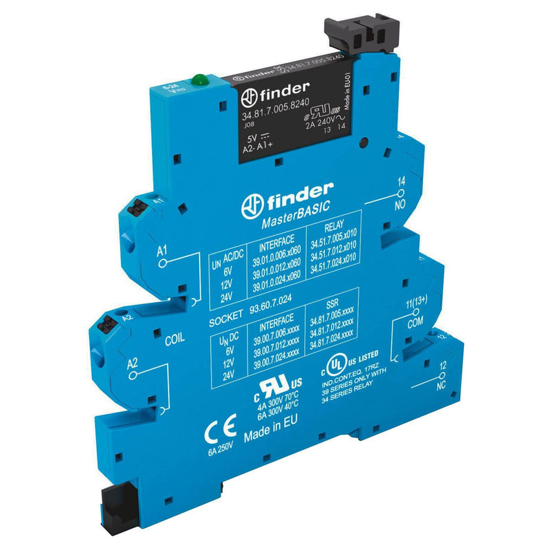Finder - Optokoppler Koppelrelais-MasterBasic 39.00.7.024.9024 1S, 2A − 10 Stück