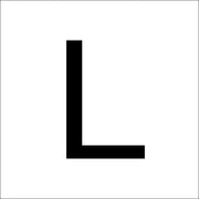 RZB - Beschriftung Buchstaben/Zahlen Buchstabe "L" 99220.003.L 40mm