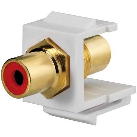 Rutenbeck - Kommunikationstechnik-Adapter Kommunikationsadapter KMK-Cinch rot sw Keystone