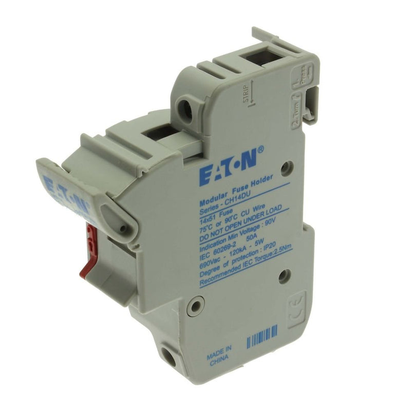 Eaton - Halter für zylindrische Sicherung Sicherungshalter CH141DU 50 A, AC 690 V − 6 Stück