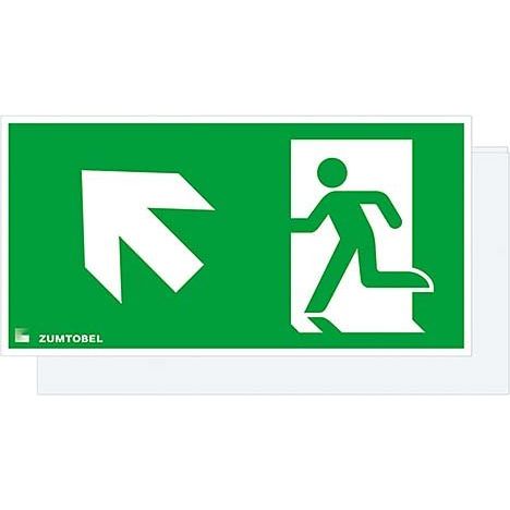 Zumtobel - Piktogramm für Not-/Hinweisleuchte Rettungszeichen CROSSIGN 160 RZ-1LO 160 RZ-1LO