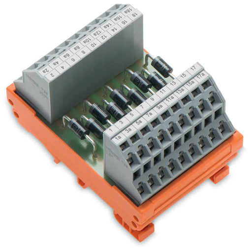 WAGO - Bauelement-Reihenklemme Diodengatter offen 289-105 9Dioden1N o.Montagep