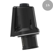 Walther Werke - CEE-Gerätestecker (IEC 60309) CEE NEO Wandgerätestecker FW730301CC schräg 32A 3P 1h