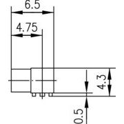 Telegärtner - Koax-Steckverbinder MMCX-Winkelbuchse 50Ohm 100025106 f.LPT AU in SMT − 5 Stück