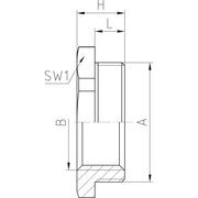 Jacob - Kabelverschraubung MS-Kabelverschraubung 23.621 PG21 − 25 Stück