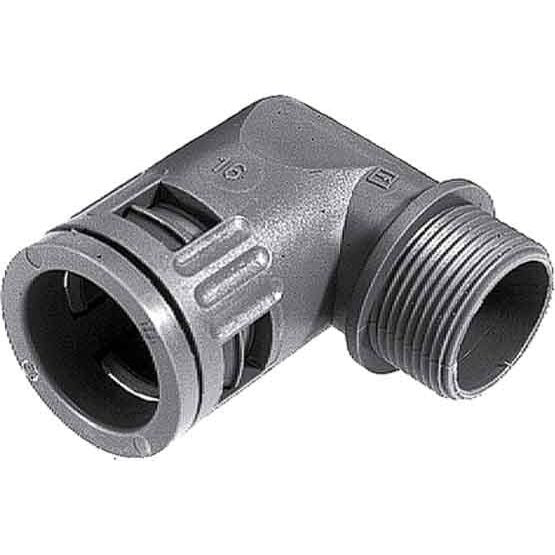 Lapp Zubehör - Kunststoff-Schutzschlauch-Verschraubung SILVYN-KLICK-90°-M20X1,5/1 KLICK-WM 20x1,5/1 GY GY − 50 Stück