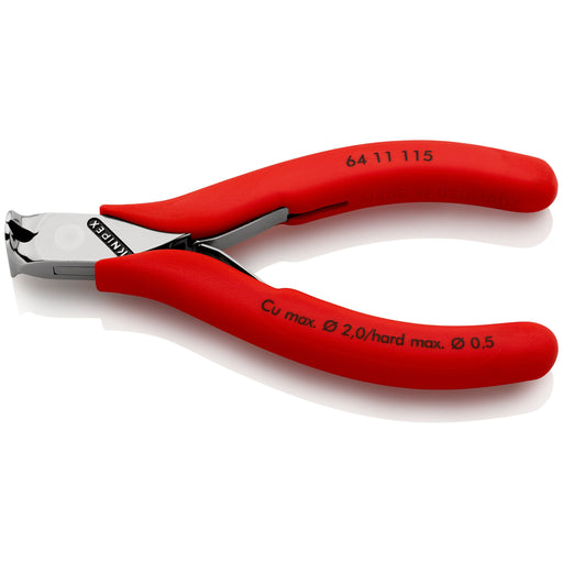 Knipex - Vornschneider Elektronik-Vornschneider 64 11 115 spiegelpoliert,115mm