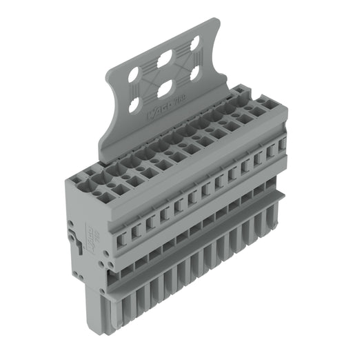 WAGO - Ein- und mehrpolige Klemmenleiste 1-Leiter-Federleiste 769-113/145-000 CAGECLAMP,4mm²,gr − 10 Stück