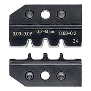 Knipex - Einsatz für Presswerkzeug Kabelschuhe/Verbinder, Aderendhülsen, Schirmanschluss Crimpeinsatz 97 49 24 für D-Sub-Stecker