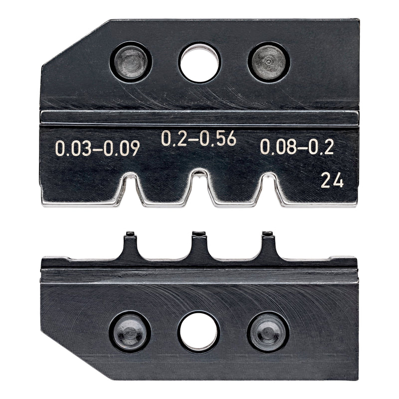 Knipex - Einsatz für Presswerkzeug Kabelschuhe/Verbinder, Aderendhülsen, Schirmanschluss Crimpeinsatz 97 49 24 für D-Sub-Stecker