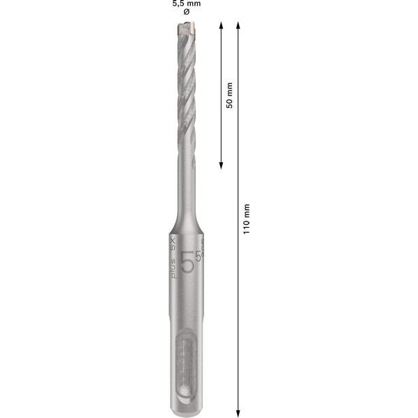 Bosch - Bohrer PRO SDS plus-5X 2608833774 Hammerbohrer 5,5 x