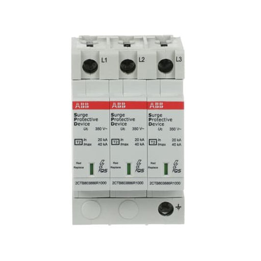 ABB Stotz S&J - Überspannungsableiter für Energietechnik/Stromversorgung Überspannungsableiter OVRT23L40-350PQS Typ 2, TN-C 3P