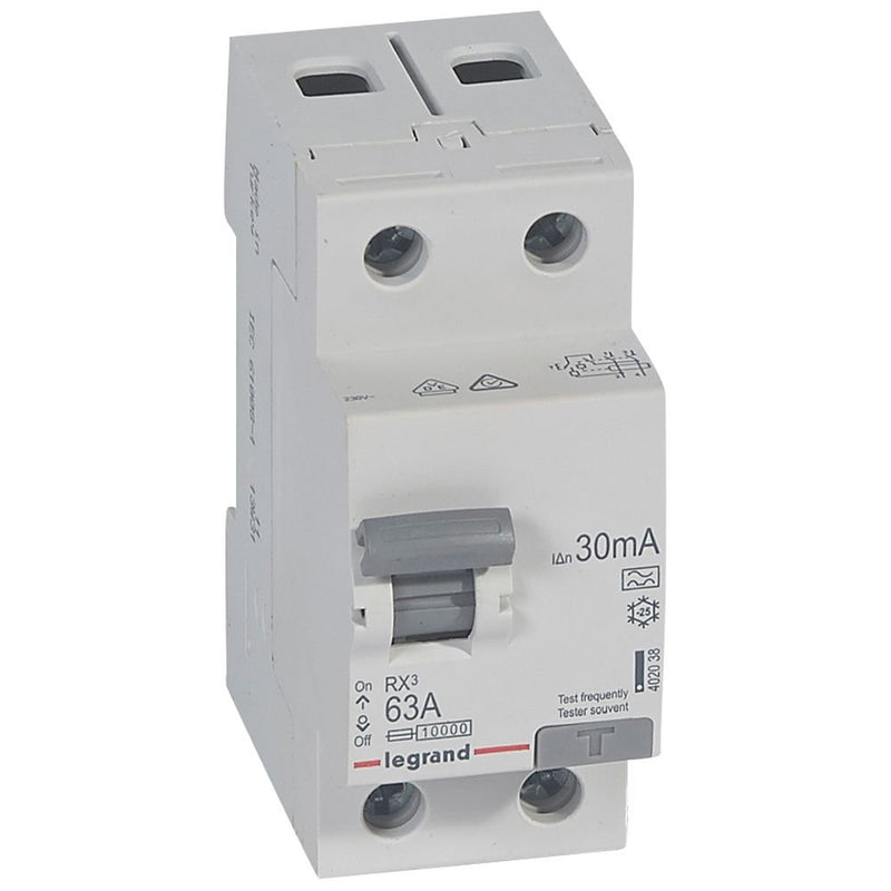 Legrand - Fehlerstrom-Schutzschalter Fehlerstromschutzschalter Legrand 402038 63A, 2-polig, 30mA