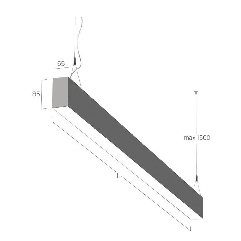 Lightnet - Pendelleuchte LED-Pendelleuchte LR3OEL-840M-L2055-Y 4000K, d/i