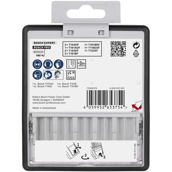 Bosch - Stichsägeblatt PRO Wood and Metal 2607011944VE(10) Stichsägeblatt Set T