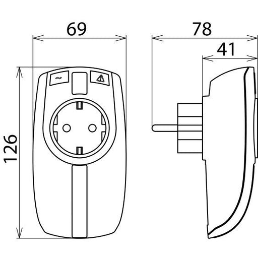 DEHN - Geräteüberspannungsschutz für Energietechnik/Stromversorgung ÜS-Adapter DEHNprotector DPRO 230 DEHNprotector
