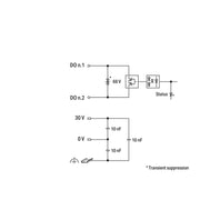 WAGO - Feldbus, Dez. Peripherie - Digitales Ein-/Ausgangs-Modul 4-Kanal-Digitalausgang 750-528 AC/DC 30 V,2,0 A,lic