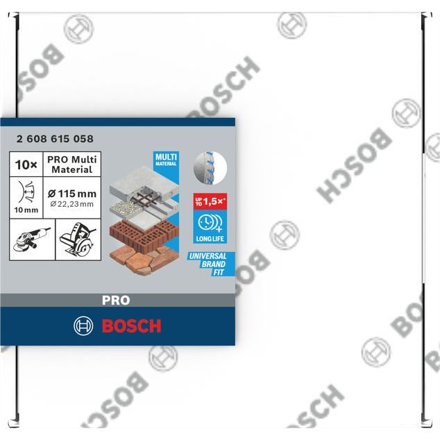 Bosch - Trenn-/Schleifscheibe PRO Multi Material 2608615058 Diamanttrennscheibe