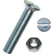 Dresselhaus - Maschinenschraube/Bolzen Senkschrauben 4313/001/53 3x30 Schlitz,m.Mutter, zn − 25 Stück