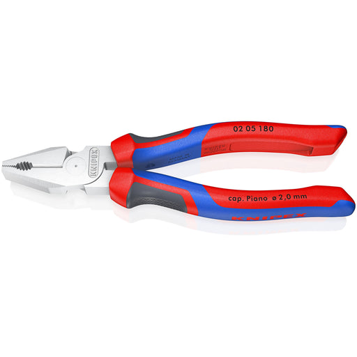 Knipex - Kombizange Kraft-Kombizange 02 05 180 verchromt, 180mm