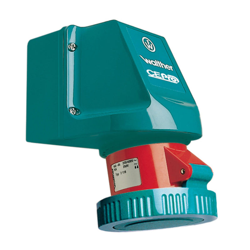 Walther Werke - CEE-Steckdose (IEC 60309) CEPro Wandsteckdose 32A 7139511 5P 440V 11h IP67 10S
