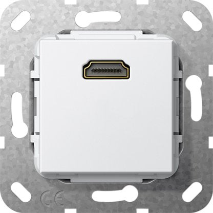 Gira - Einsatz/Abdeckung für Kommunikationstechnik HDMI Gender Changer 566903 rws